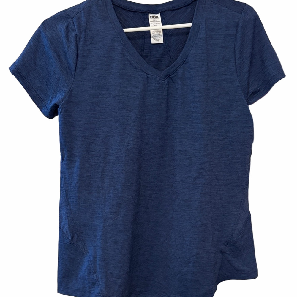 RBX Active wear Top Navy blue V neck NWT size M